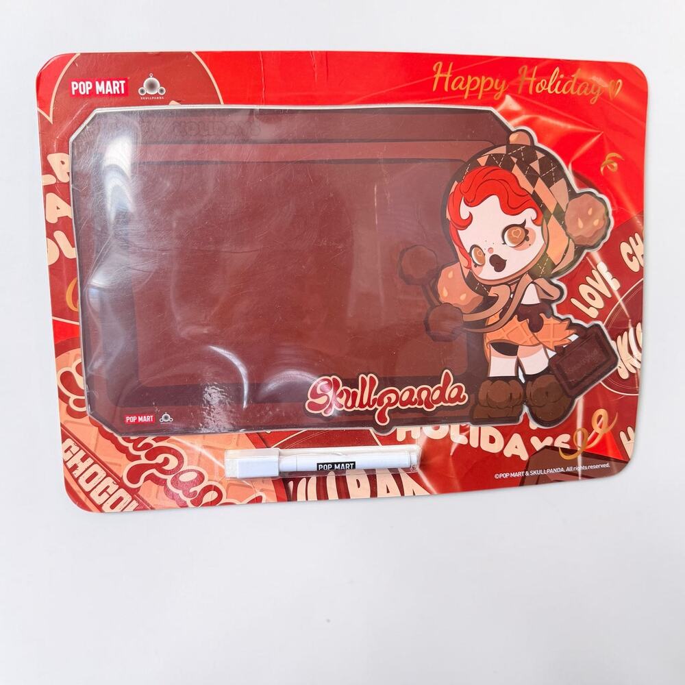 Skullpanda Pop Mart Holiday White Board NWT Rare Collectible